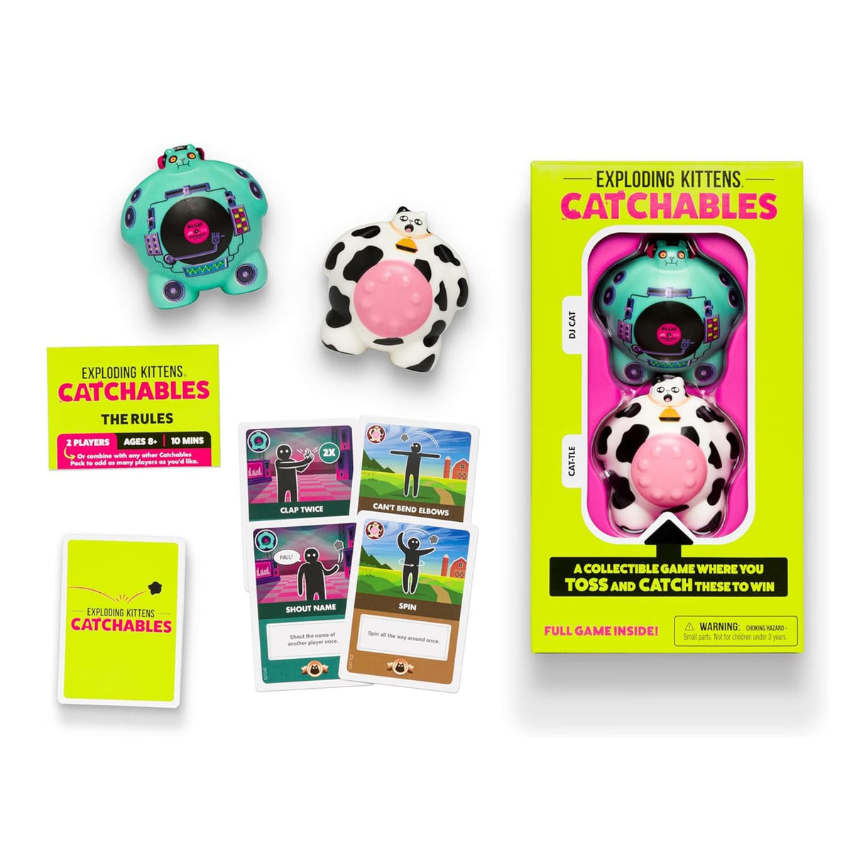 Exploding Kittens Catchables Game - DJ Cat & Cattle Cat, product image 2
