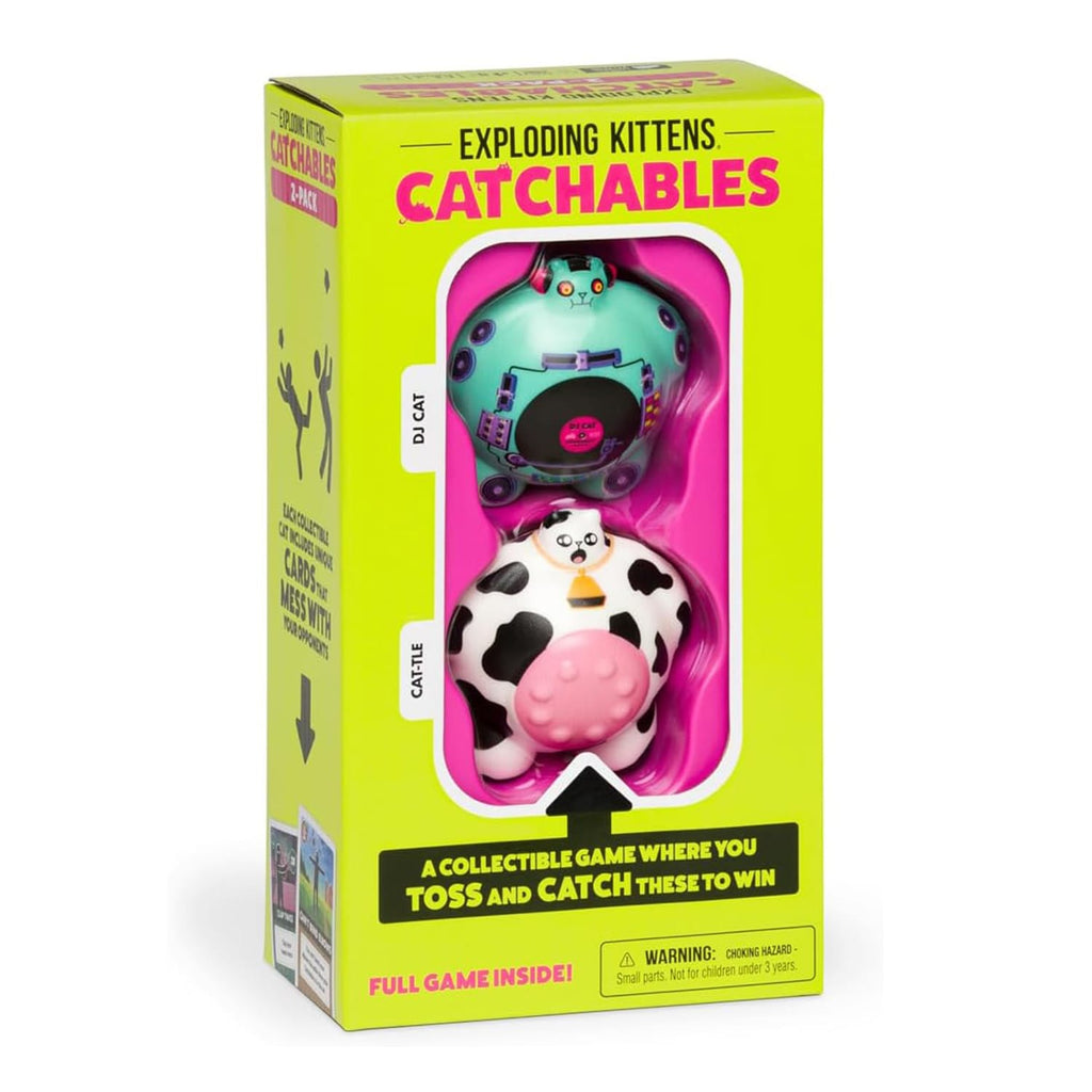 Exploding Kittens Catchables Game - DJ Cat & Cattle Cat