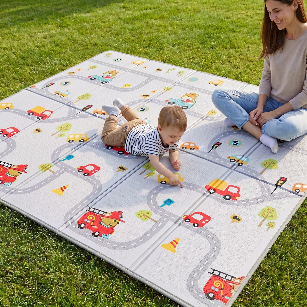 Liberty House Toys Toddler Play Mat – Alphabet & Roads, product image 3