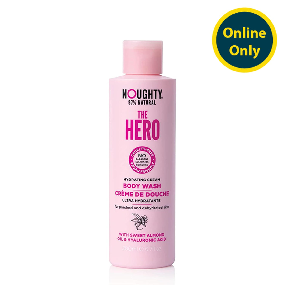 Noughty The Hero Hydrating Cream Body Wash 200ml