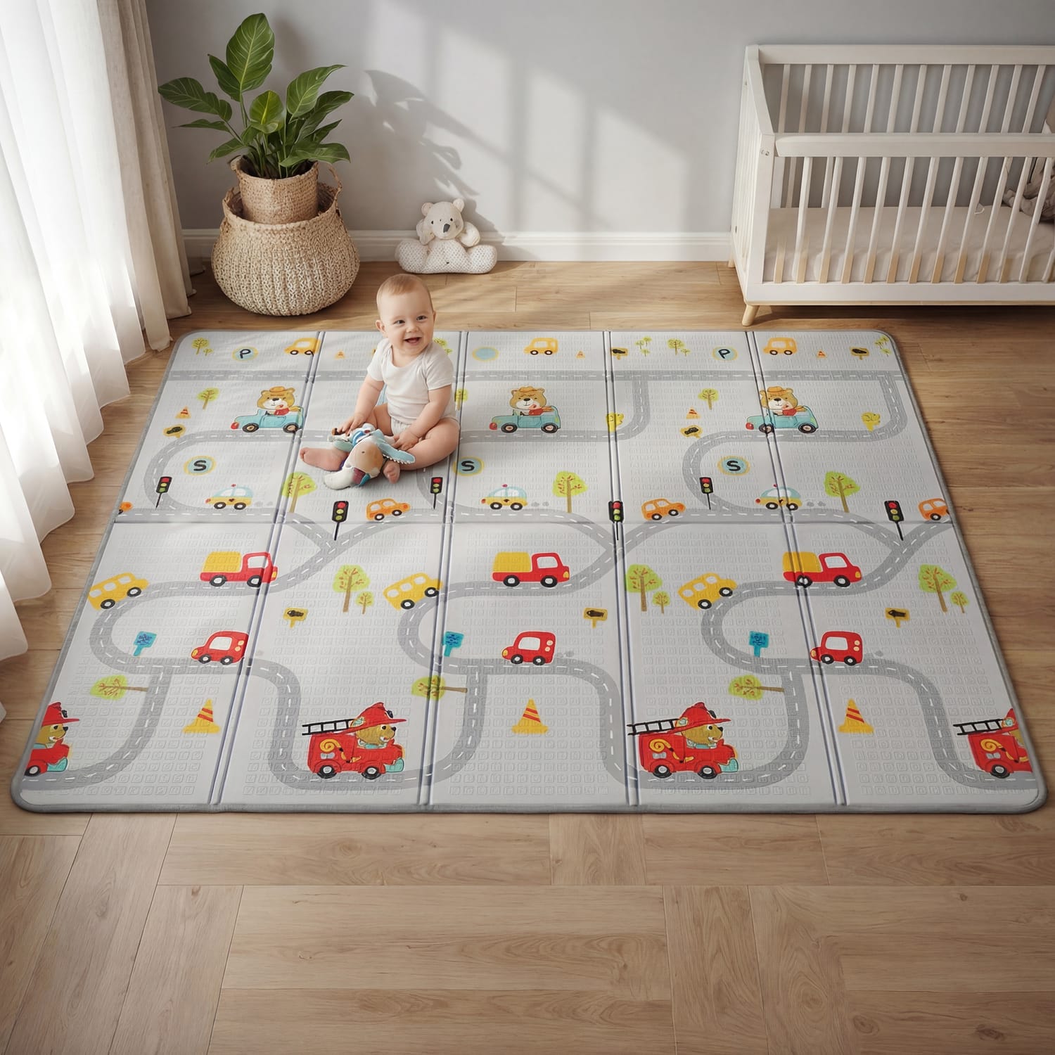 Liberty House Toys Toddler Play Mat – Alphabet & Roads, product image 2