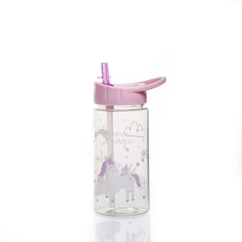 Back To School Bottle With Straw 400ml - Lilac