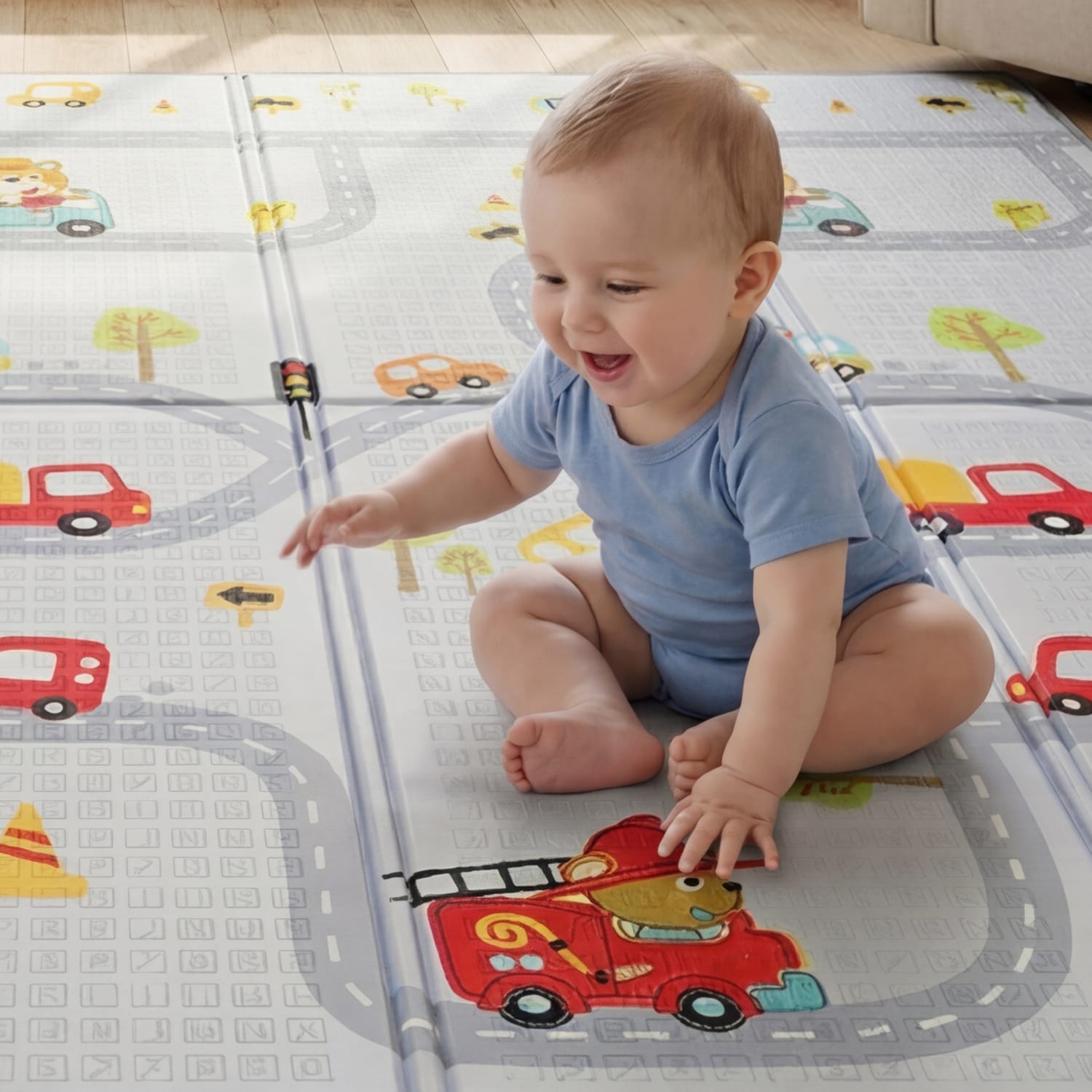 Liberty House Toys Toddler Play Mat – Alphabet & Roads, product image 4