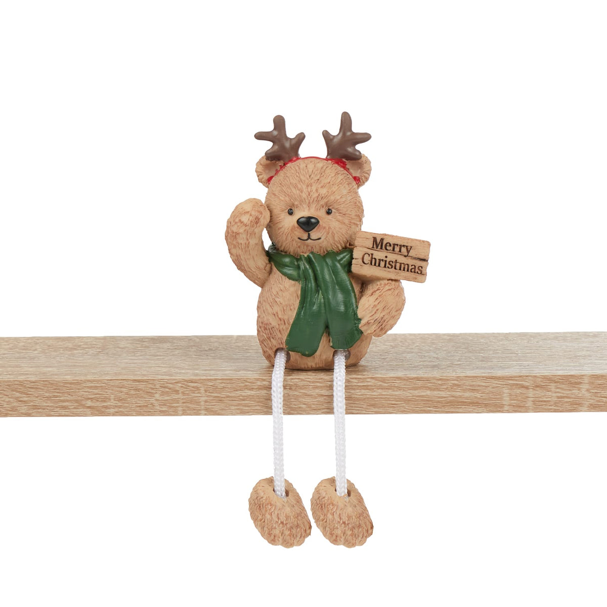 The Lifestyle Edit Timeless Christmas Bear Shelf Sitter Assorted, product image 5
